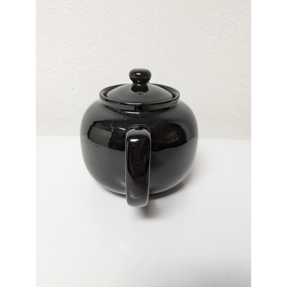 Old Amsterdam 1701 Porcelain Works Ceramic Black Tea Pot Lead Free with Lid - Picture 2 of 8